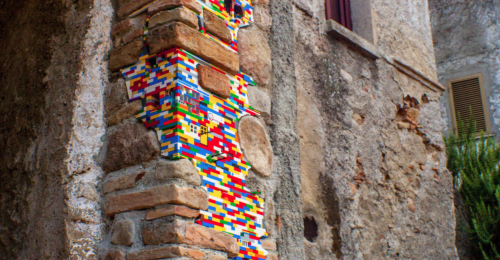 Artist Creating LEGO Patchwork On Buildings All Around The World