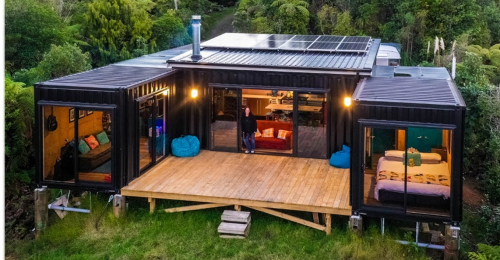 Off-Grid Living In A 5x 20ft Shipping Container Home