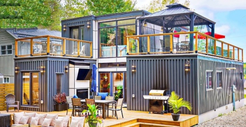 Mind-Blowing Modular Shipping Container Home with Open-Concept Design