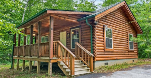 A 660 Sqft Peaceful Log Cabin with Amazing Interior, Price Inside!
