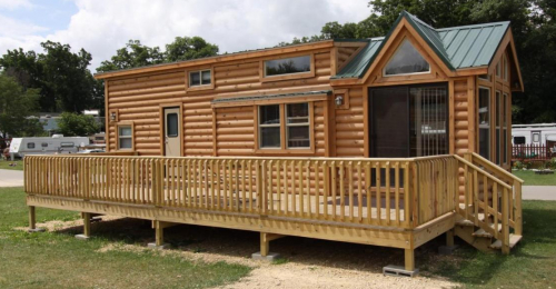 See This Enchanting One Bedroom Loft Cabin